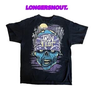 L - Iron Fist - Previously Worn - Black Light Reactive - Rare.